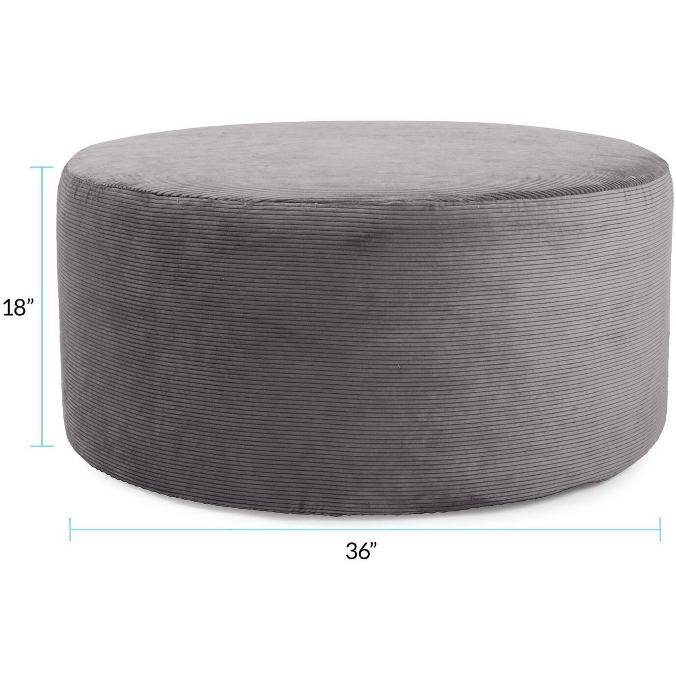 Pana Universal 18 inch Charcoal Ottoman